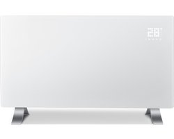 Evolar EVO-GHW1500 Glass Panel Heater 750/1500 Watt - Afstandsbediening - Smart WiFi bediening via app - 2 Standen - Vrijstaand of wandmontage - Convectorkachel - Elektrische kachel - Paneelverwarming - Timer functie - IP 44 spatwaterdicht - Wit