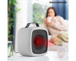 Innovagoods Bliwarm Draagbare Kachel 500W - Elektrische Kachel - Mini Kachel - Mini Heater - Mini verwarming - Wit