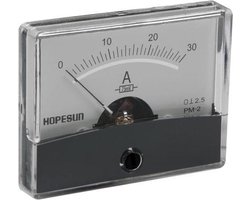 Analoge Paneelmeter Voor Dc Stroommetingen 30A Dc / 60 X 47Mm