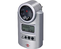 Brennenstuhl Primera-Line energiemeter PM 231 E (Stroommeter met klok- en meetfunctie, energiekostenmeter met 2 individueel instelbare elektriciteitstarieven)