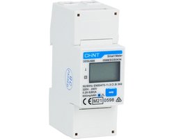 Chint elektriciteitsmeter - Chint kWh meter - 80A - 1-fase Modbus MID (DDSU666-230V-5/80A)