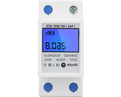 Digitale display enkelfasige elektronische meter - 220V DIN-rail KWh-meter 5 (80A) - voor thuis/industrieel gebruik