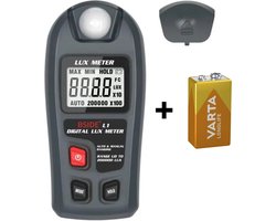 Digitale lichtmeter, max/min functie, 0-200000 lux meter, lcd-display, zakformaat