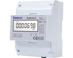 Driefasige energiemeter voor DIN-rail - Multifunctioneel, 100 Amp, Modbus