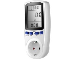 Energiemeter stopcontact - Energieverbruiksmeter - Verbruiksmeter elektriciteit – Bezuinig op energiekosten - Energiebewuste stroommeter – Slimme KWh Meter – Meerdere functies - CE gekeurd