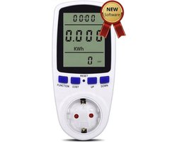 Energiemeter - Verbruiksmeter - Energiekostenmeter - KWh meter - Stroomverbruik meter - Elektriciteitsmeter - Energiekosten - Stopcontact - Meerdere functies - Carscent-official