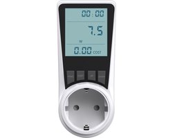 Energiemeter – Verbruiksmeter – Energiekostenmeter – KWh meter – Stroomverbruik meter – Elektriciteitsmeter – Energiekosten - Stopcontact – Meerdere functies - NL PLUG