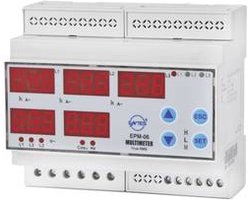 ENTES EPM-06-DIN Spanning, stroom, frequentie, bedrijfsuren, urentotaal