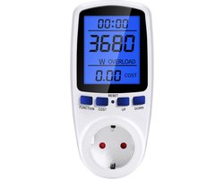 Envix energiemeter - verbruiksmeter - energieverbruiksmeter - stroommeter - KWh meter - Energiemeter stopcontact - Elektriciteitsmeter - Stroomverbruik meter - stopcontact - incl. Nederlandse handleiding + EBOOK