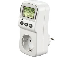 Hama Energiekostenmeter met lcd-display, digitale elektriciteitsmeter voor het stopcontact