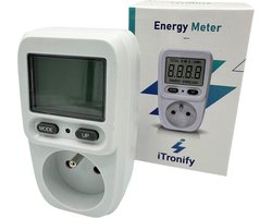 iTronify Energiemeter - Nauwkeurige Verbruiksmeter voor Elektriciteit - Ideaal voor België - Energiebeheer en Besparing