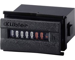 Kübler 3,245,201,071 Kübler H37.5 bedrijfsurenteller/tijdteller met DIN-afmetingen, 48x24, 20-30 V AC/50 Hz