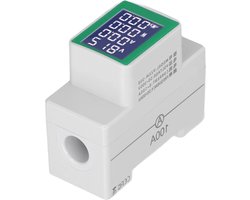 KWh-energiemeter voor DIN-rail 0-999kWh AC 50‑300V en BTN 0-100 A - Breed meetbereik