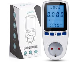 Luxify Energiemeter NL - Elektriciteitsmeter - P1 Meter – Multimeter – kWh Meter - Stroom meter - Verlicht Beeldscherm - Nederlandse Handleiding