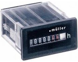 Müller BW 30.18 230V 50Hz Bedrijfsurenteller Roltelwerk