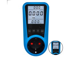 P&P Goods Verbruiksmeter - Energiemeter - Energiekostenmeter – KWh meter – Stroomverbruik meter – Elektriciteitsmeter – Energiekosten - Stopcontact – Meerdere functies