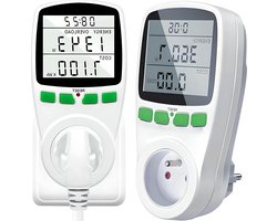 Stroommeter met overbelastingsbeveiliging 3600 W - energiemeter stopcontact - energiekostenmeter - verbruiksmeter - slimme meter. .