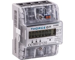 Thorgeon 3-Phase DIN Energy Meter 80A MID certificate