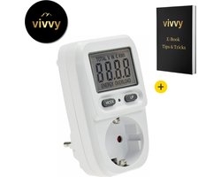 Verbruiksmeter Electriciteit - Kwh Meter Met Display - Energiemeter Stopcontact Tot 3600W - 100% Tevredenheidsgarantie - 230V