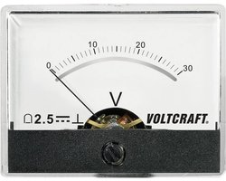 VOLTCRAFT AM-60X46/30V/DC Inbouwmeter AM-60X46/60 V/DC 30 V Draaispoel