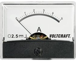 VOLTCRAFT AM-60X46/5A/DC Inbouwmeter AM-60X46/5A/DC 5 A Draaispoel