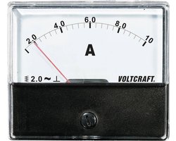 VOLTCRAFT AM-70X60/10A Inbouwmeter AM-70X60/10 A 10 A Weekijzer