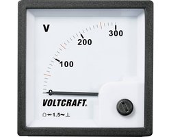 VOLTCRAFT AM-72x72/300V Analoge inbouwmeter AM-72x72/300 V 300 V Draaispoel