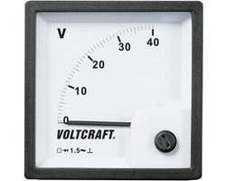 VOLTCRAFT AM-72x72/40V Analoog inbouwmeetinstrument AM-72x72/40 V 40 V Draaispoel