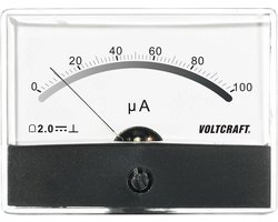 VOLTCRAFT AM-86X65/100µA Inbouwmeter AM-86X65/100µA/DC Draaispoel