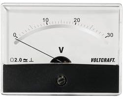 VOLTCRAFT AM-86X65/30V/DC Inbouwmeter AM-86X65/30 V/DC Draaispoel