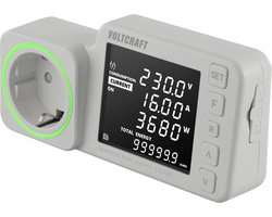 VOLTCRAFT SEM5000 DUAL Energiekostenmeter Kostenprognose, Alarmfunctie, Instelbaar stroomtarief, Datalogger