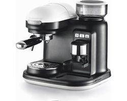 Ariete 1318 Moderna Espressomachine - Pistonmachine - geïntegreerde Koffiemachine met Bonen - wit