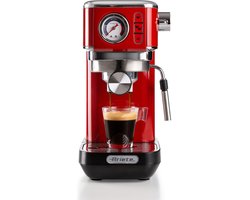 Ariete 1381/13 Moderna - Espressomachine/Pistonmachine - 15 bar - inhoud 1.1 liter - Manometer - Rood