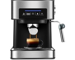 BioloMix - Italiaanse Espressomachine - 2-in-1 - 20Bar - 1.6L - Machines À Cafe Italiaanse Espresso - Koffiezetapparaat Met Melkopschuimer Wand - Mousseur De Lait Voor Cappuccino - latte