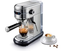 Espressokoffiezetapparaat - Koffiezetapparaat - Koffiebonen - Koffiemachine met bonen - Koffiemachines - Barista thuis - Halfautomatische Super Slim Ese Pod - Espresso machine - Espressomachine - Espressomachines