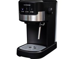 Gastronoma Pistonmachine - Espresso Koffiemachine met gemalen bonen en melkopschuimer - 18110002 - Zwart