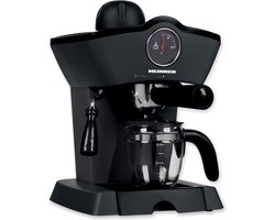 Heinner Espressomachine met RVS Filter 800W 3.5 Bar - Koffiezetapparaat met Temperatuurmeter Zwart