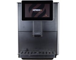 Hipresso DP2002 - Koffiemachine - volautomatische espressomachine - zwart/rvs - Koffiemachine met bonen en melksysteem