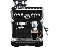 Koffiezetapparaat - Inclusief Koffiegrinder - Espressomachine - Bonenmaler - Espressomachine - 20 Bar - 1,5 L Waterreservoir - Rood