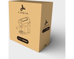 Lugia Koffiemachine - Pistonmachine - Automatische melkopschuimer - Led display - 20 bar - espresso voor cappuccino, latte en macchiato - Zwart