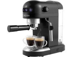 Petra automatische espressomachine – espresso portafiltermachine – professionele melkschuimsproeier – 1100 W