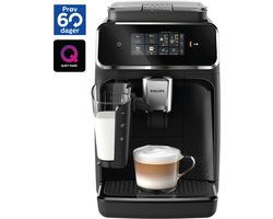 Philips 2300 Series LatteGo EP2331/10 - Espressomachine - 3 Soorten Koffie + Heet Water - Zwart / Chroom - + AquaClean Filter