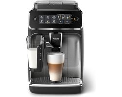 Philips Huishoudelijke Apparaten, Volautomatische Espressomachine met 5 Koffiespecialiteiten, LatteGo Melkoplossing, Zwart/Zilver