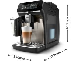 Philips volautomatische koffiemachine uit de 3300-serie, zwart (EP3347/90)