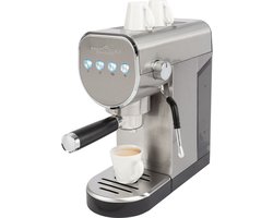 ProfiCook ES-KA 1265 -Espressomachine 2in1 -voor koffiecapsules en gemalen koffie - Portafiltermachine 20 bar Italiaanse pomp - incl. melkopschuimer - portafilter voor traditionele espresso