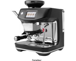 Sage koffiemachine- koffiezetapparaat- SAGE The Barista Touch™ Impress black- Espressomachine - Koffiemachine met Touchscreen zwart - Geborsteld RVS - Automatische Espresso, Cappuccino & Latte - Inclusief Stoompijpje en Maalschijf- koffie zet apparaa