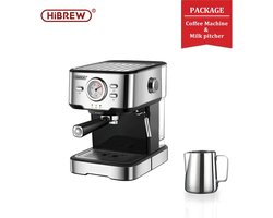 Seastone - Hibrew - Barista Koffiemachine - Semi-automatische Espressomachine - Heet water Stoomtemperatuurweergave - Voor Espresso - Koffie - Cappuccino