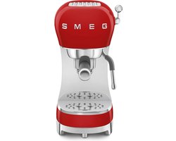 SMEG ECF02RDEU - Handmatige espressomachine - Rood - Stoompijp