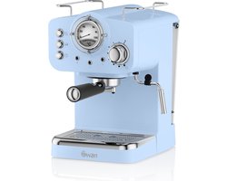 Swan Nordic Espressomachine - Blauw - met Stoompijpje