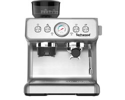 Techwood 200EX - Professionele Espressomachine  - Geïntegreerde koffiemolen - 15 Bar